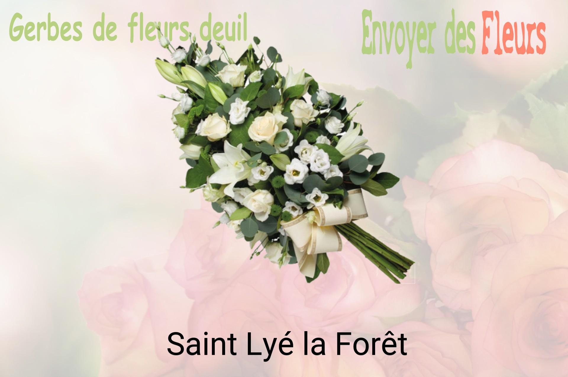 Gerbe de fleurs de deuil livrée à Saint-Lyé-la-Forêt